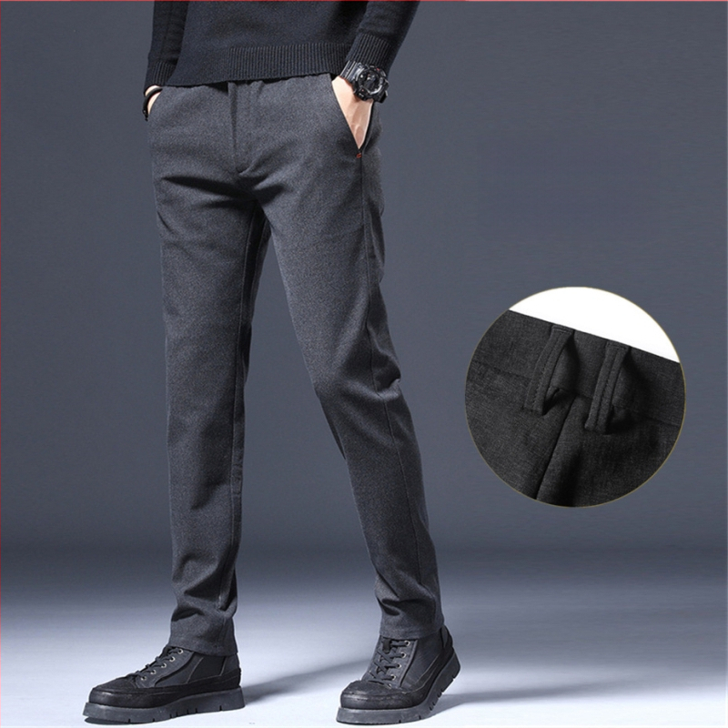 Vyrų sportinės kasdienės kelnės – tiesus kirpimas, slim fit, vidutinio juosmens aukštis, poliesterio mišinys