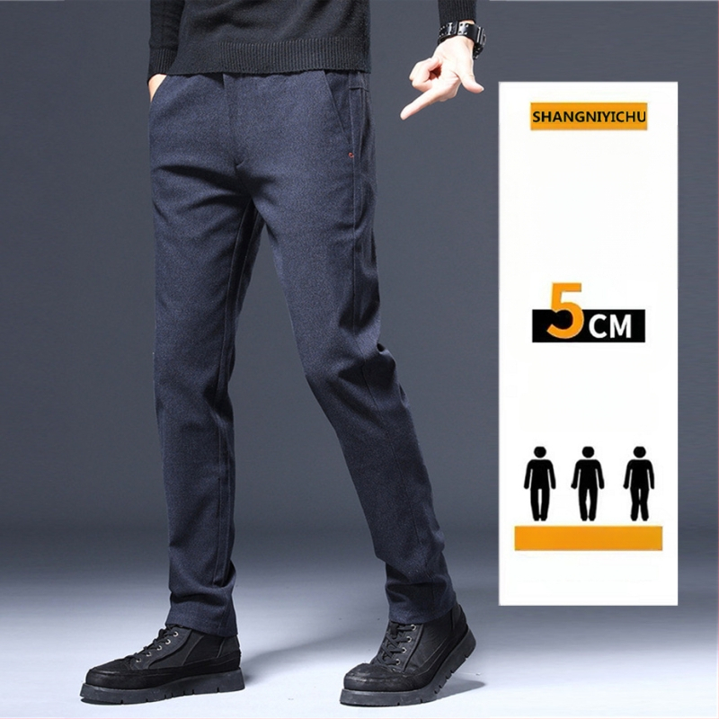 Vyrų sportinės kasdienės kelnės – tiesus kirpimas, slim fit, vidutinio juosmens aukštis, poliesterio mišinys