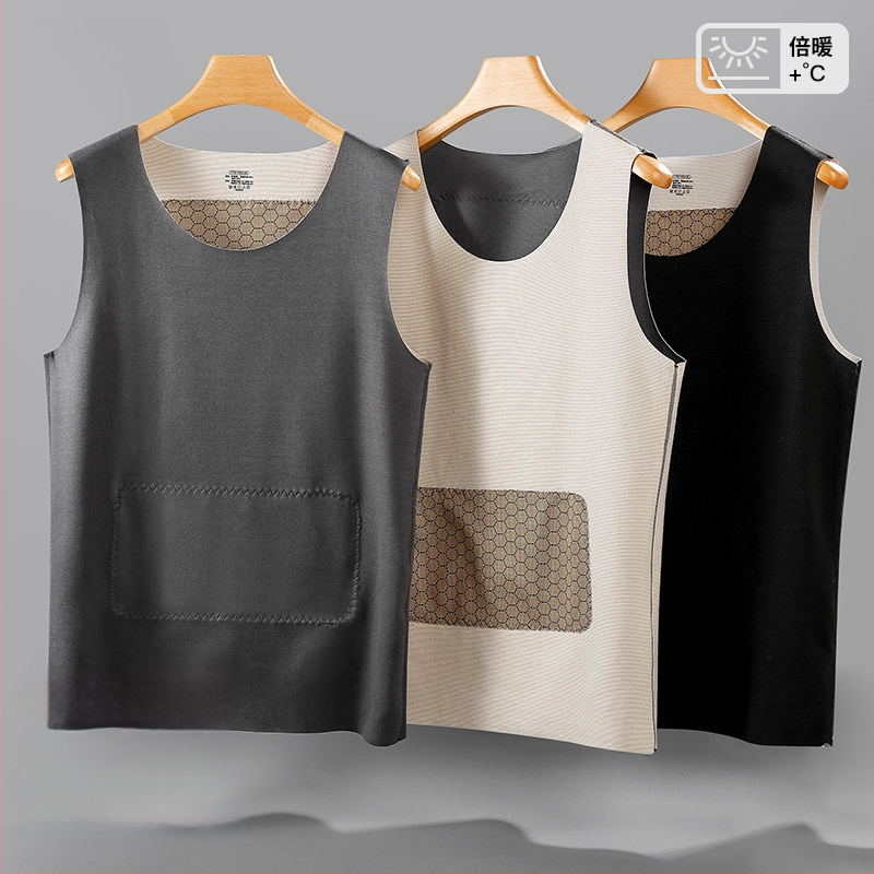 Meeste termovest, õmblusteta, varrukateta, slim-fit, fliisvooder, Derong-kangas, talvise baasriideks