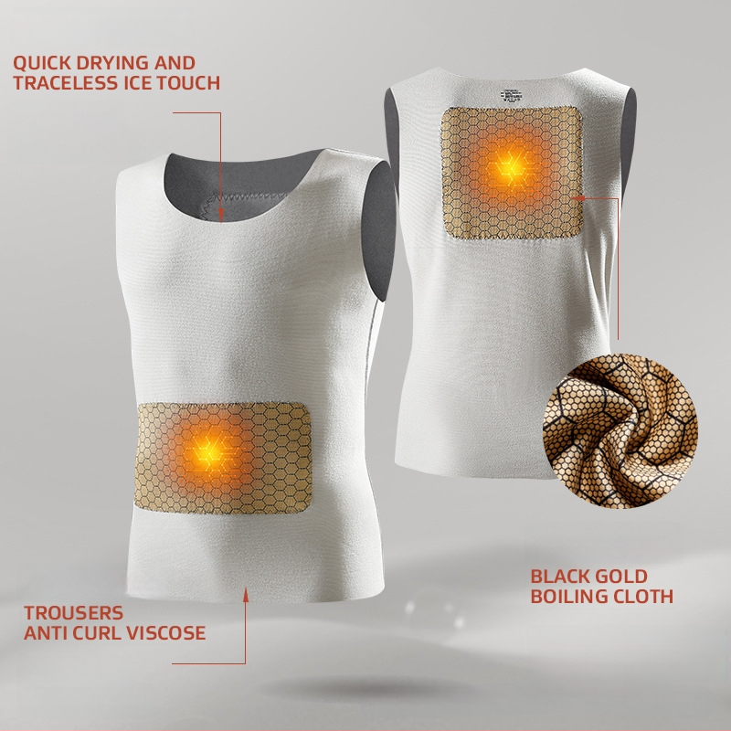 Meeste termovest, õmblusteta, varrukateta, slim-fit, fliisvooder, Derong-kangas, talvise baasriideks