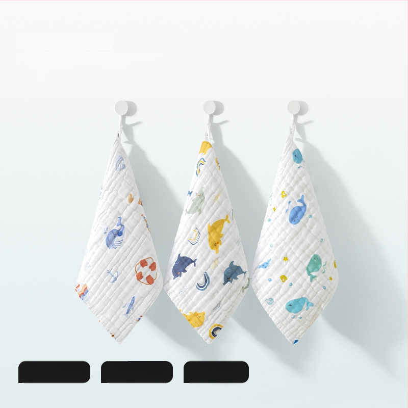 Belleptide medvilninis seilių rankšluostis kūdikiams, animaciniu raštu, tinkamas kūdikiams ir mažiems vaikams 0–3 metai