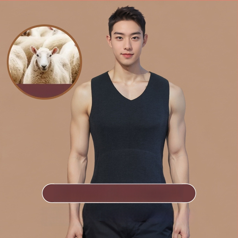 Meeste villane termovest fliisiga vooderduse, kapuutsiga, kolmekihiline soojus, ühesvärviline, 95–100% vill, sobib kandmiseks välivarustuse või aluskihtina