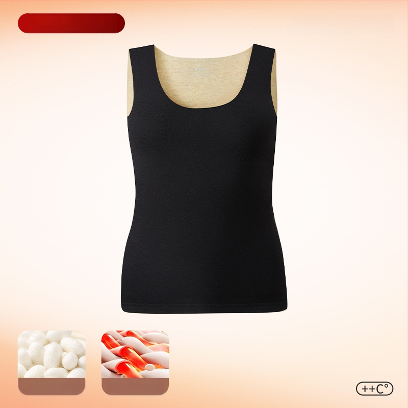 Termilise soojendusega vest antibakteriaalsete omadustega, kahekihiline polüestri kangas