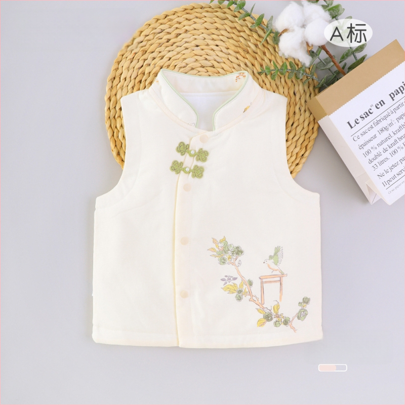 Laste vest, 100% puuvill, polüester täidis ja vooder, universaalne, talve-, kevade ja sügise jaoks