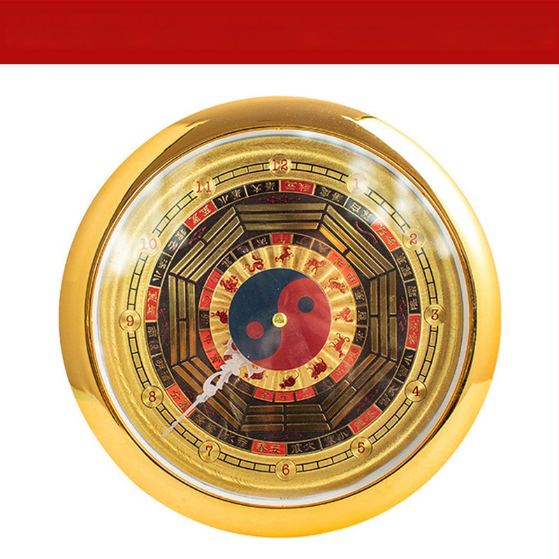 Medinis sieninis laikrodis su keturių metų laikų motyvu, tradicinis liaudies dizainas, 600 g, Xuanyi