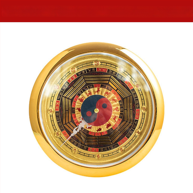 Medinis sieninis laikrodis su keturių metų laikų motyvu, tradicinis liaudies dizainas, 600 g, Xuanyi