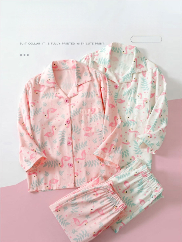 Vaikų Lycra medvilnės pižamos komplektas, unisex, visiems sezonams, ilgomis rankovėmis ir ilgomis kelnėmis, 95% medvilnė, kvėpuojantis, antibakterinis, drėgmės valdymas