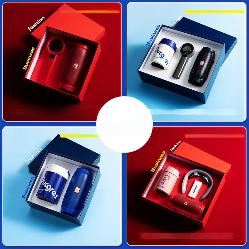 Good luck verslo dovanos komplektas iš metalo, šiuolaikiškas minimalistinis stilius, pritaikytas logotipas suvenyras