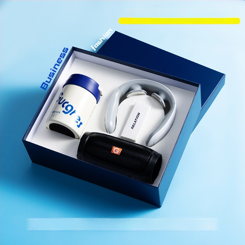 Good luck verslo dovanos komplektas iš metalo, šiuolaikiškas minimalistinis stilius, pritaikytas logotipas suvenyras