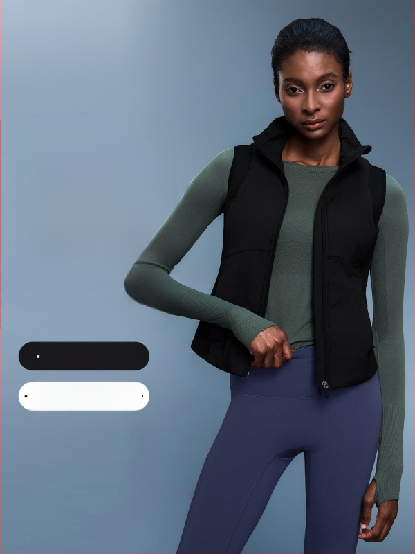 Moteriška liemenė su stovinčia apykakle, be gobtuvo, be pamušalo; audinys: medvilnės mišinys su 94% nailono