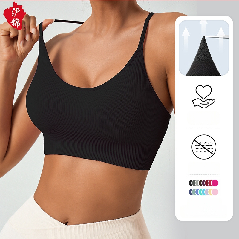 Moterų halterio kaklo sportinė liemenėlė – drėgmės valdymas, siauras kirpimas, ilgis virš krūtinės, su krūties pagalvėlėmis, 90% nailonas, 10% spandeksas