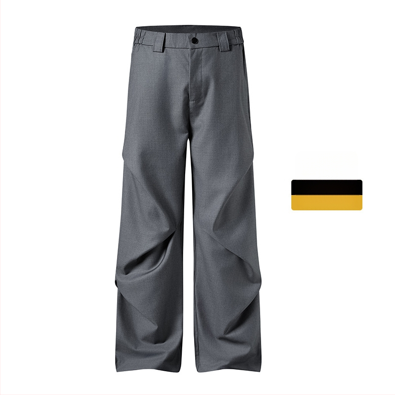 Vyrams skirtos kasdieninės kelnės su fliso pamušalu, laisvas kirpimas, vidurio juosmens, užtrauktukas, poliesterio mišinys