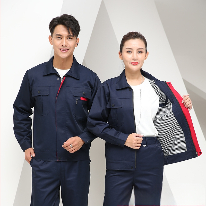 Vyriskas medvilninės darbo kombinezonas - dvigubo sluoksnio, storas, priešgaisrinis suvirinimui, gamykla (Sudėtis: 100% medvilnė; Funkcija: priešgaisrinis; Panaudojimas: suvirinimas, mašinų remontas; Kategorija: darbo apranga)