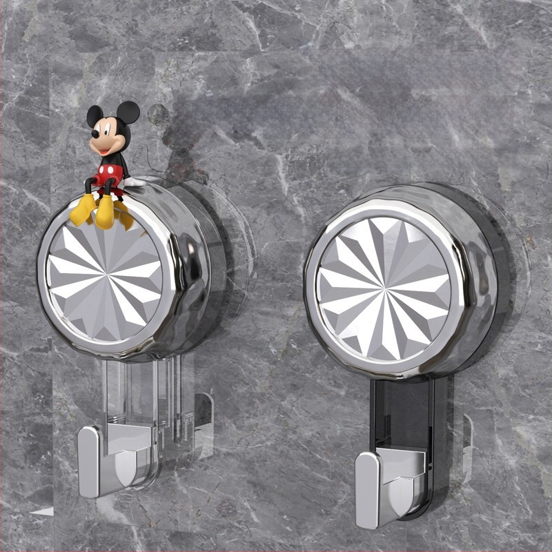 Siurbimo kabliukas, be gręžimo, lengvas montavimas, ABS+PC medžiaga, vienas kabliukas, maksimali 20–30 kg apkrova, vonios kambariui