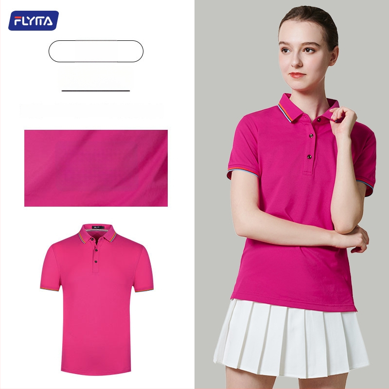 Polo marškiniai su pritaikytu išsiuvinėtu logotipu, korėniškojo versijos stilius, laisvas kirpimas, trumpomis rankovėmis, medvilnės audinys