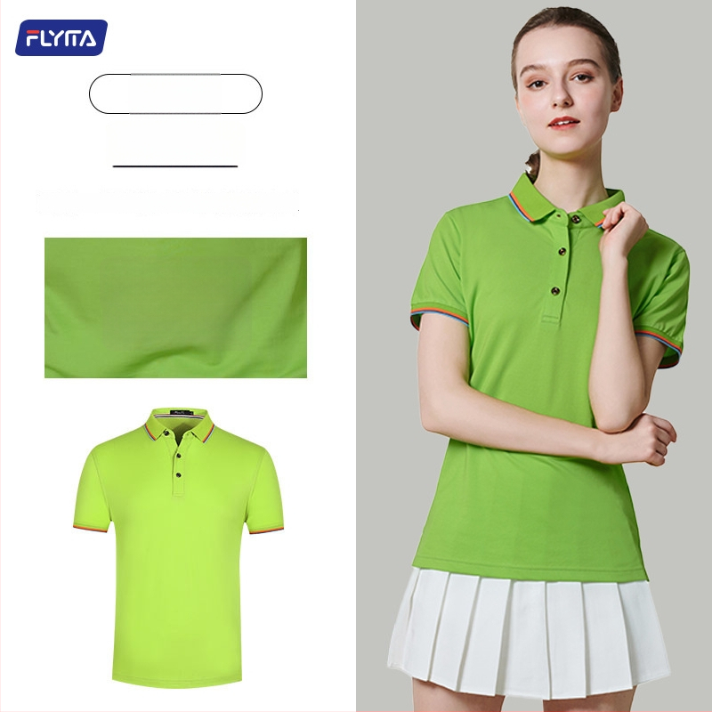 Polo marškiniai su pritaikytu išsiuvinėtu logotipu, korėniškojo versijos stilius, laisvas kirpimas, trumpomis rankovėmis, medvilnės audinys