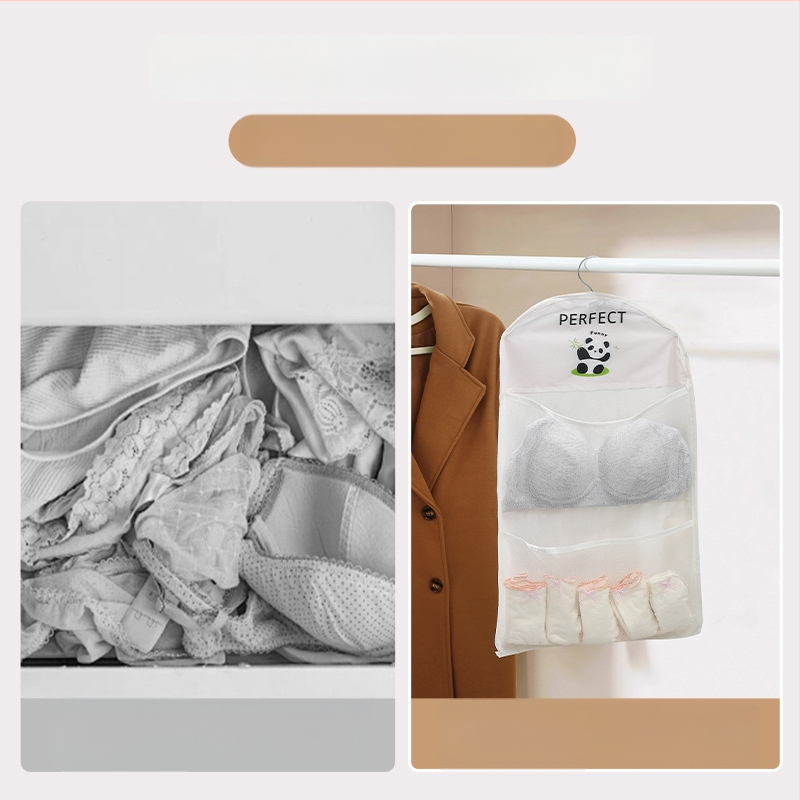 Pakabinamas saugojimo organizatorius spintai, modelis 5138, kubinės formos, poliesteris, atskiro saugojimo funkcija, skirtas apatinėms ir liemenėlėms.