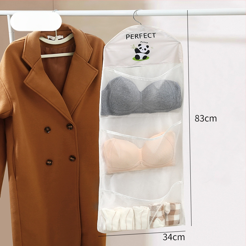 Pakabinamas saugojimo organizatorius spintai, modelis 5138, kubinės formos, poliesteris, atskiro saugojimo funkcija, skirtas apatinėms ir liemenėlėms.