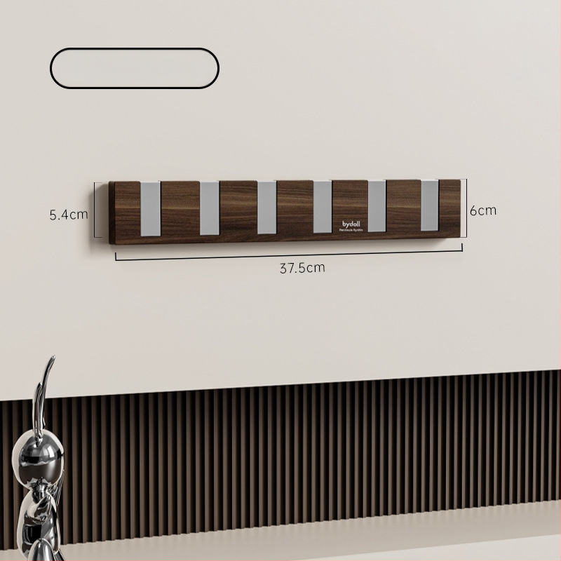 Lipni sieniniai kabliukų rinkinys su keturiais ar daugiau kablių, iš plastiko, apkrova 1–3 kg, dizainas – valrieksto grūdų tekstūra ir pianino klavišų įkvėptas stilius, modernus minimalistinis