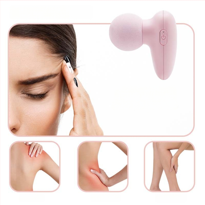 Mini masāžas ierīce ar iekšēju akumulatoru, birstmotoru, daudzpakāpju ātrumi, līdz 5. ātrumam vai augstāk, 1 galviņa, akumulatora darbības laiks 1-3 stundas, trokšņi 46-70 dB