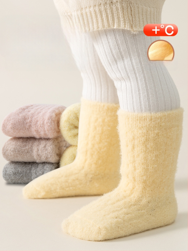 Unisex bērnu zeķes ar flīsa oderi, biezas līdz potītēm