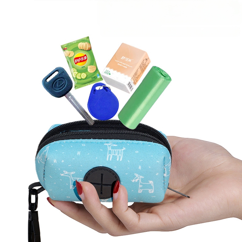 Šunų išmatų maišų laikymo dėklas su karikatūrų spauda (Prekės ženklas: kellypet; Medžiaga: diving medžiaga; Stilius: plokščias atidarymas; Storis: įprastas)