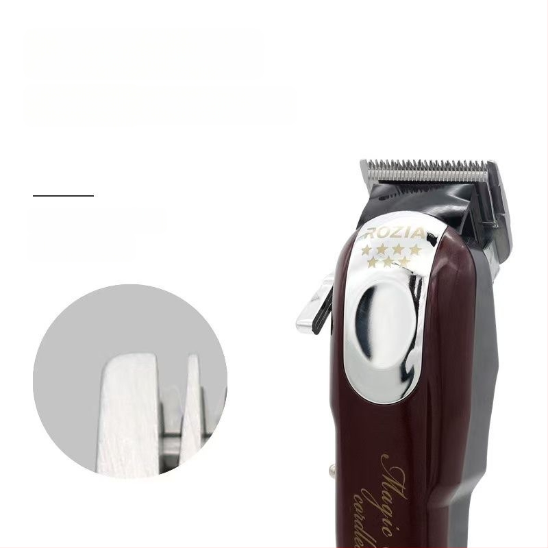 Juukselõikur sisseehitatud akuga ja kahekordse toiteallikaga, harjatud mootor, roostevabast terasest tera, eraldatav ja pestav pea