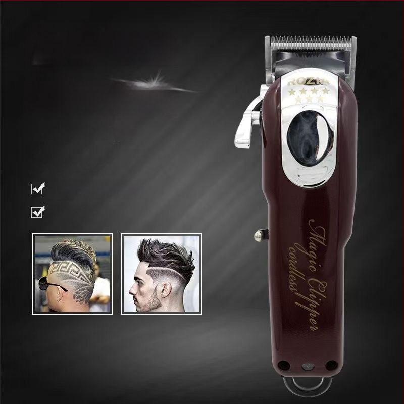 Juukselõikur sisseehitatud akuga ja kahekordse toiteallikaga, harjatud mootor, roostevabast terasest tera, eraldatav ja pestav pea