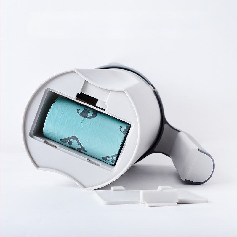 Kassiliivakasti lusikas integreeritud prügikotitega komplekt – PP materjal, universaalne kassidele ja koertele, Peyton/PEID bränd