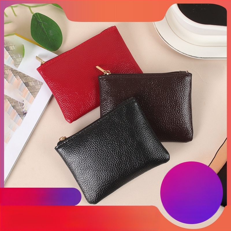 PU monetų piniginė, vientisos spalvos, miesto minimalistinis stilius, atsparus dilimui