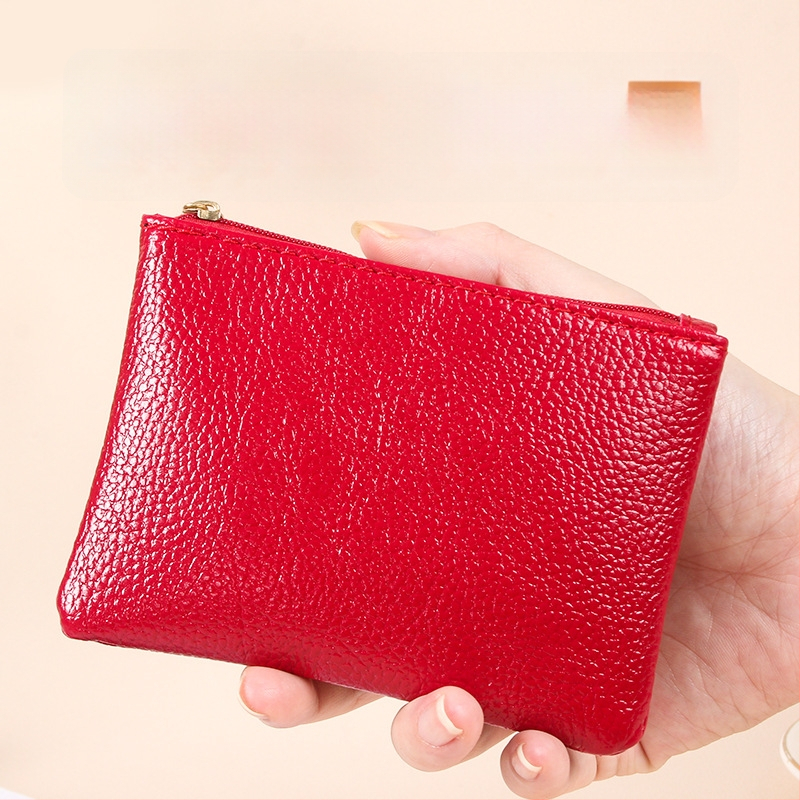 PU monetų piniginė, vientisos spalvos, miesto minimalistinis stilius, atsparus dilimui