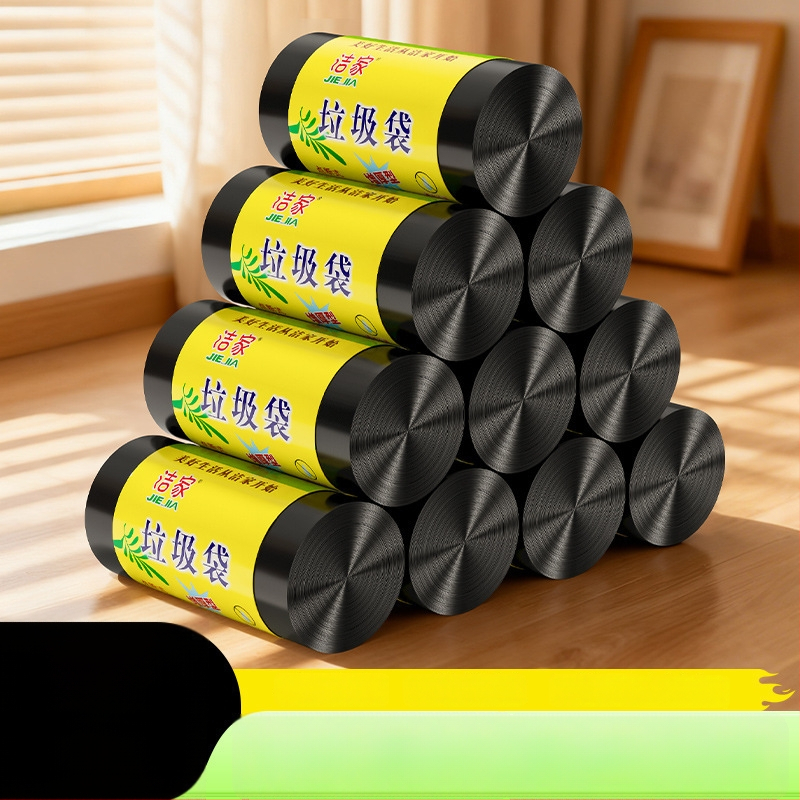 Kodus kasutatavad jäätmekotid, paksud, lame suu avaga, ühekordsed, PE, 100 rullid