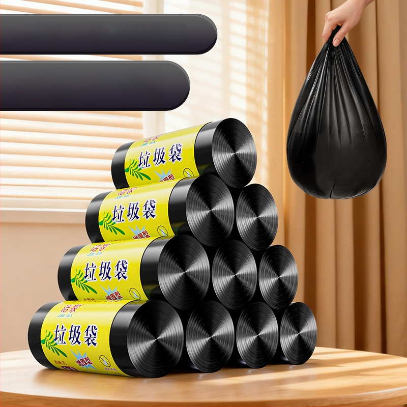 Kodus kasutatavad jäätmekotid, paksud, lame suu avaga, ühekordsed, PE, 100 rullid