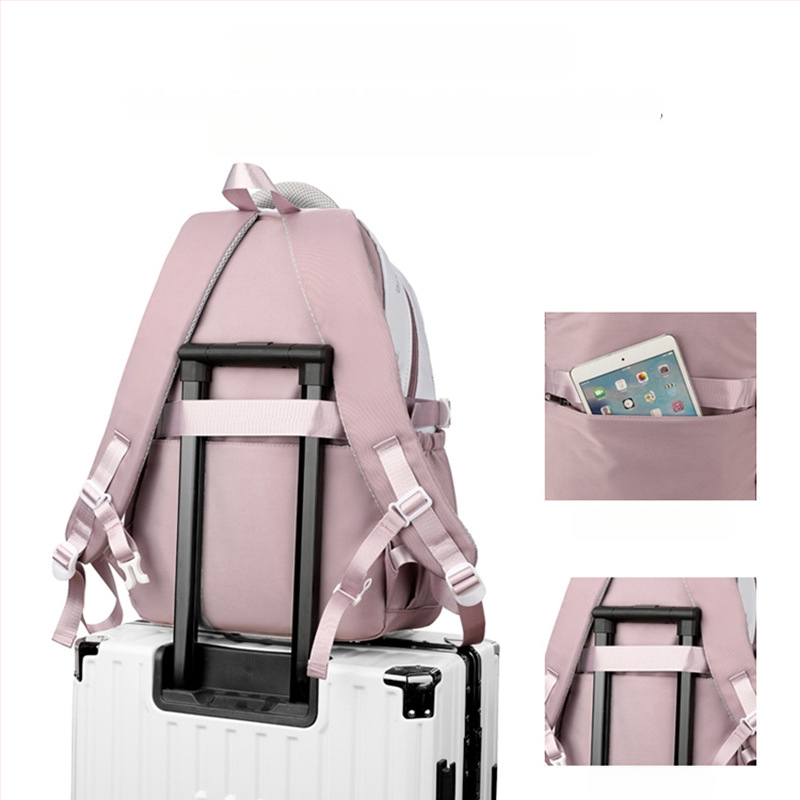 Jianglida lielas ietilpības skolas mugursoma vidusskolēniem, universāla, elpojoša un ūdensizturīga ar gaisa spilvenu siksnām