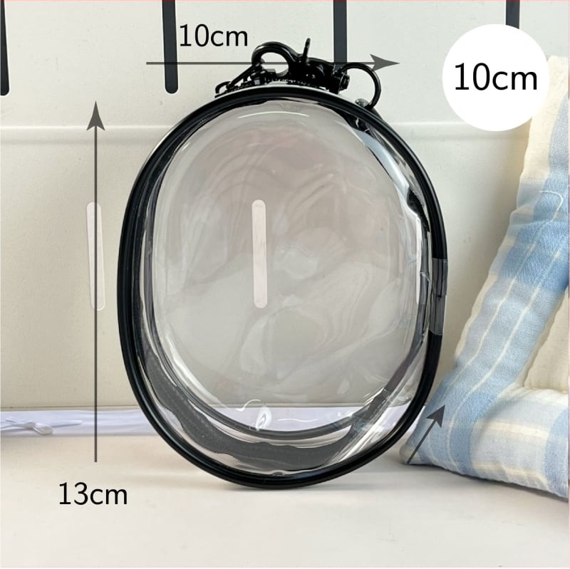 Chiikawa plīšās lellītes aizsargkaste, cilindrisks PVC pārklājums, daudzfunkcionāla ceļojumiem un galda uzglabāšanai.