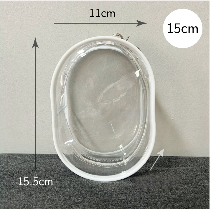 Chiikawa plīšās lellītes aizsargkaste, cilindrisks PVC pārklājums, daudzfunkcionāla ceļojumiem un galda uzglabāšanai.