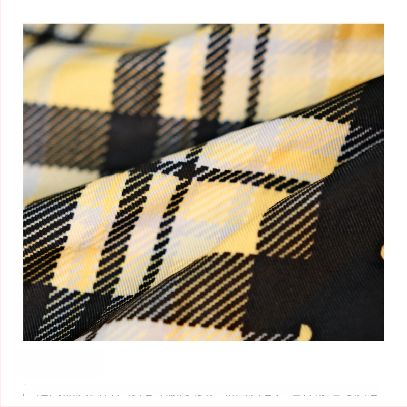 Trükitud blokk-mustriga ebakorrapärane midi seelik polüestrist, 95%+ materjal, tänav hip-hop stiil