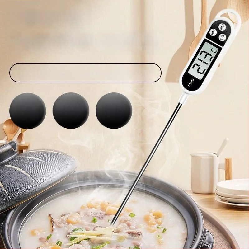 Maisto termometras su zondo tipu – aukštos tikslumos, virtuvei, kūdikių pienui, vandeniui ir aliejui