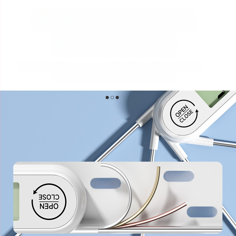 Delixi atsparus vandeniui sulankstomas maisto termometras, diapazonas -50°C iki 300°C, 0.1°C raiška, 304 nerūdijančio plieno zondas