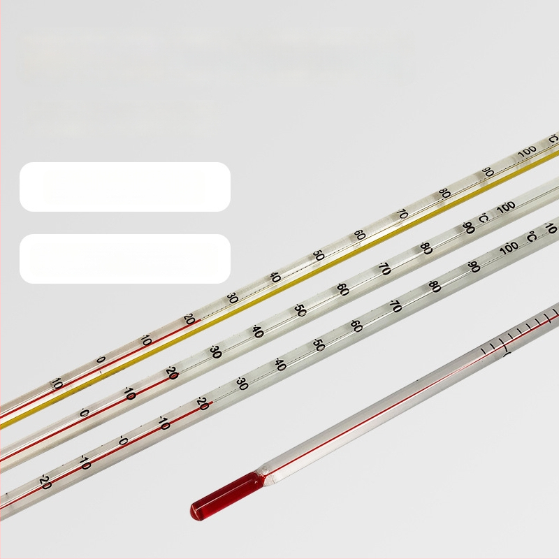 Laboratorinis vandens termometras su stiklo lazdele, 1°C rezoliucija, pakuotė 500 vnt., pritaikytas apdorojimas