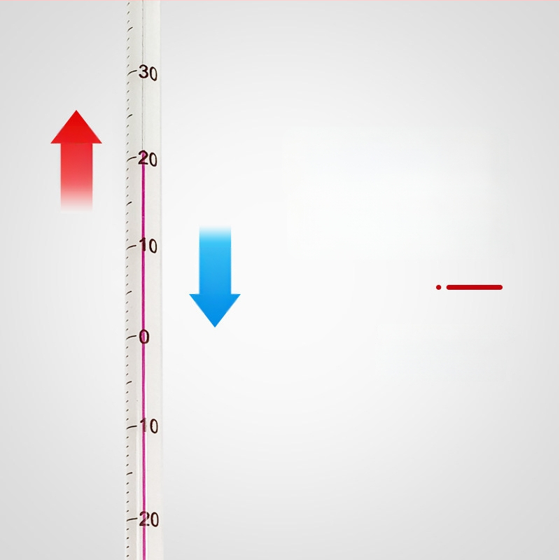 Laboratorinis vandens termometras su stiklo lazdele, 1°C rezoliucija, pakuotė 500 vnt., pritaikytas apdorojimas