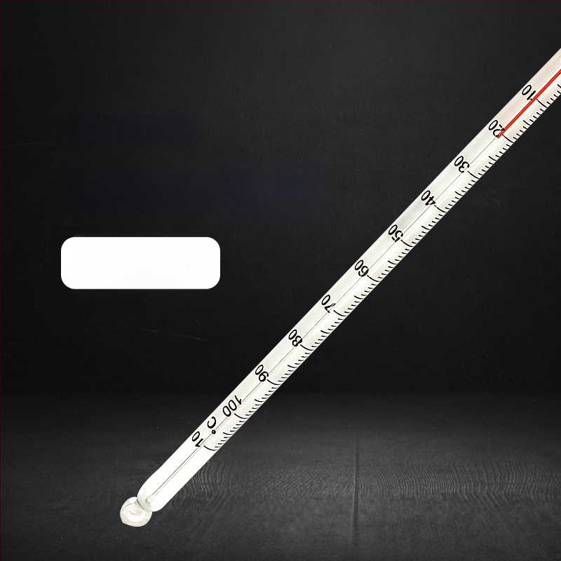 Laboratorinis vandens termometras su stiklo lazdele, 1°C rezoliucija, pakuotė 500 vnt., pritaikytas apdorojimas