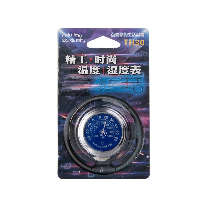 Automobilinis termometras ir higrometras, modelis TH, prekės ženklas Oda, temperatūra -30–60°C, drėgmė 0–100%