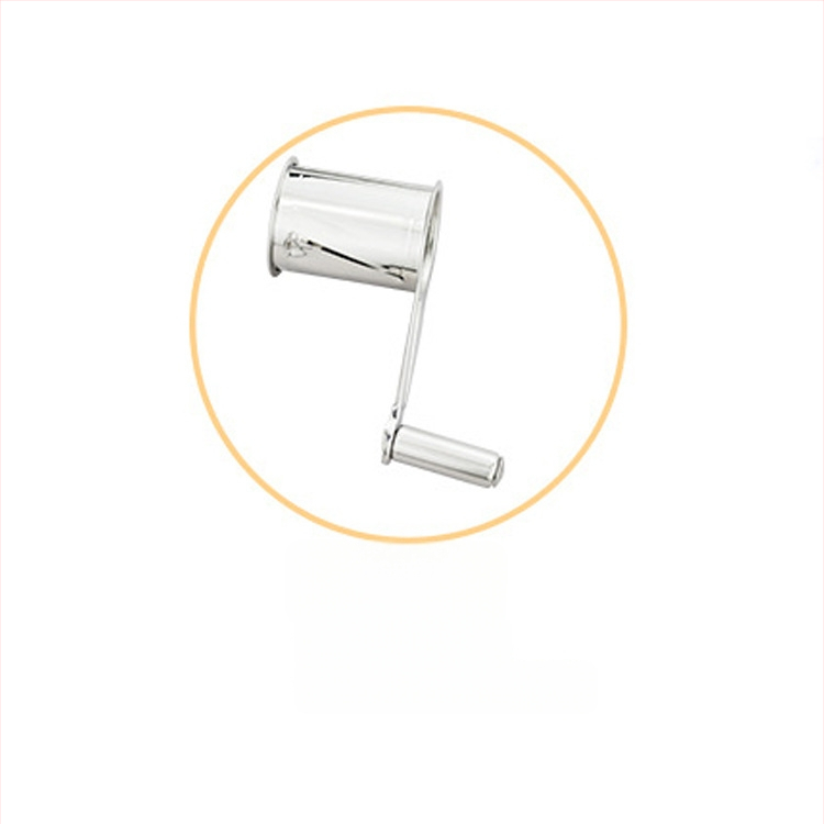 Käsi-pöörlev juusturiiv 430 roostevabast terasest, moods minimalistlik disain, sobib juustule ja šokolaadi purustustele.