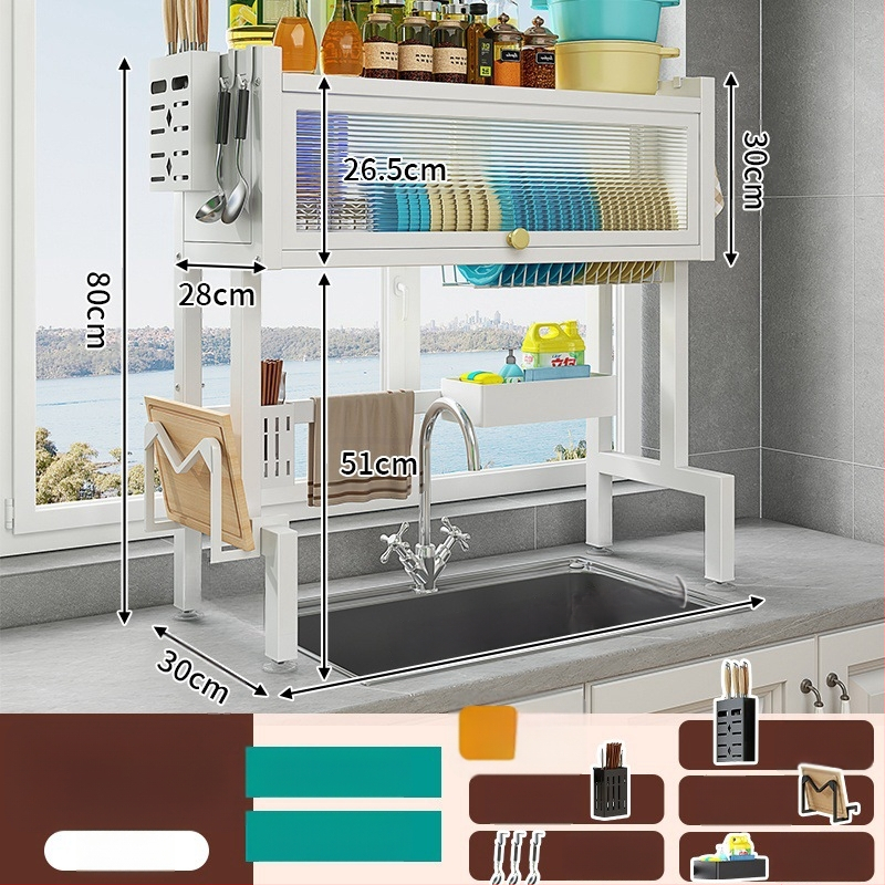 Köögikaussi hoidik, mitmekülgne nõudehoidja, raudse sulamiga, kohandatava logoga, 2024. aastal lansseeritud.