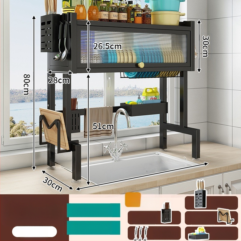 Köögikaussi hoidik, mitmekülgne nõudehoidja, raudse sulamiga, kohandatava logoga, 2024. aastal lansseeritud.