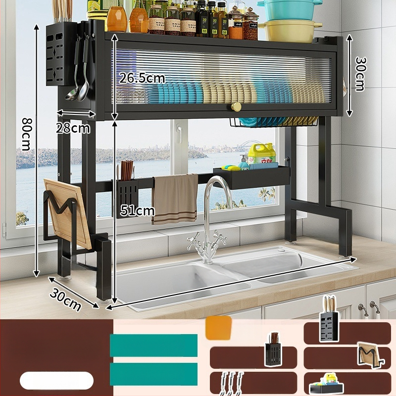 Köögikaussi hoidik, mitmekülgne nõudehoidja, raudse sulamiga, kohandatava logoga, 2024. aastal lansseeritud.