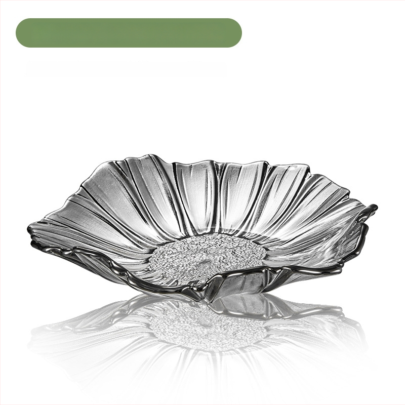 Nino stikla augļu plate ar saulespuķu motīvu – moderns minimālistisks dizains, izlaista 2022. gadā