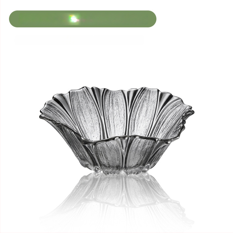 Nino stikla augļu plate ar saulespuķu motīvu – moderns minimālistisks dizains, izlaista 2022. gadā