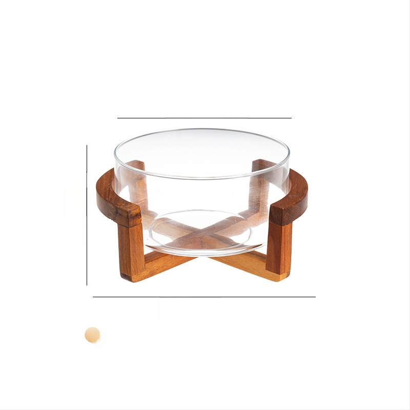 Stikla augļu šķīvis, japāņu stils, vienkāršs stils, pirmās klases kvalitāte